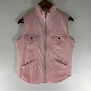 Tommy Bahama Women’s Golf Vest 18 Soft Lightweight Nylon Pastel Pink Size Medium