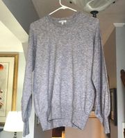 Ella Moss Crewneck Balloon Sleeve Sweater Sz M