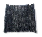 Willi Smith Tweed Wool Blend Mini Skirt