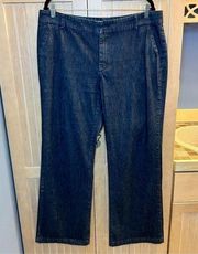 Eddie Bauer Modern Fit Sight Flare Stretch Dark Wash Jeans Size 16