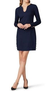 Trina Turk Shriaz Dress in Blue 8 Womens Office Shift