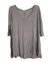 Silence + noise Grey boyfriend t-shirt