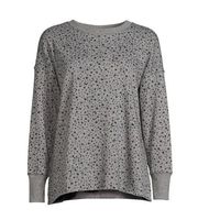 SECRET TREASURES Womens Sleep Sweatshirt Loose Style Cut Off Size L 12-14 New