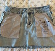 Mini Jean Skirt