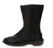 Ugg Australia Women's Kaleen Black Leather Shearling   lined  Boots  Size 9 EUC