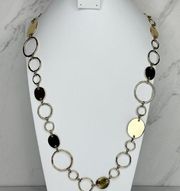 Lane Bryant Long Gold Tone Chain Link Necklace