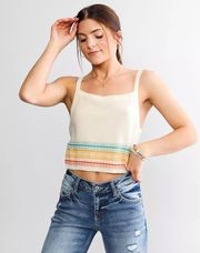 Mila Cropped Sweater Tank Top