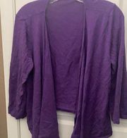 Peter nygard flyaway open front cardigan large