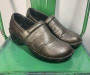 BOC Born Concept Peggy Pewter Slip on Metallic Gray Clogs Comfort Shoes …