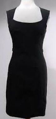 NWT  Brussels Sheath Black Rayon Blend Sleeveless Dress Size 00