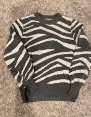 Zebra Print Sweater