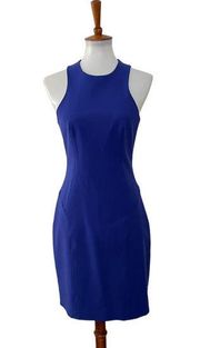 T Alexander Wang Womens Sleeveless Sheath Dress Back Zipper Blue Size 10