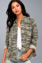 Lulu’s  Blaine Green Camo Jacket