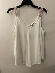 Green Envelope Los Angeles White Tank Top Large