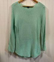 Talbots mint green knit sweater