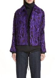 Dries van Noten Peacock 3D Jacquard Jacket