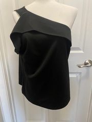 7TH AVENUE for NEW YORK & CO One Shoulder Ruffle Top 