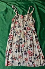 Women’s Floral Print Boho Baby Doll Dress Size M