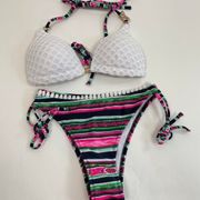 Vibrant Pattern Boutique Bikini Set