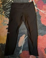 Under Armour black mesh paneled leggings