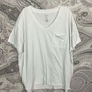 White Vneck Tshirt by Sonoma