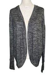 Athleta dark heather gray long sleeve knit cardigan size XXS