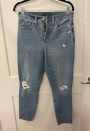 High Rise Cropped Jeans