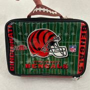 Football Cincinnati Bengals Travel School Game Card Cooler Lunch Box Bag