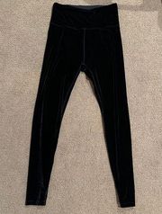 Black Velvet Leggings