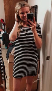 Black And White Striped Dress 