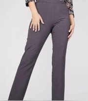 NEW Roz & Ali Gray Secret Agent Pull On Pants Women’s Size 18