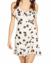 white black floral dress