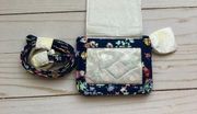 Vera Bradley Campus Double ID and Lanyard in Scattered Wildflowers NWT