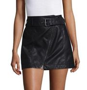 Free People Feeling Fresh Belted Vegan Leather Skirt