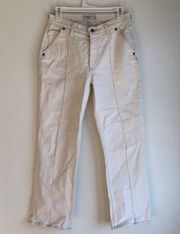 Abercrombie & Fitch  The Baggy Mid Rise Jeans Cream (25/0s)