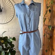 Cherokee Blue Mini Shirt Dress