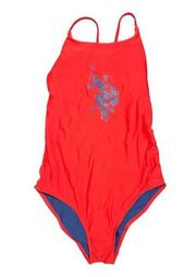 US Polo Assn Woman’s Red One Piece‎ Swimsuit Size Small