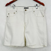 Polo Jeans Company Ralph Lauren White Denim Jean Shorts Size 10