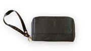 Travelon Zip Around Wristlet Black Nylon RFID Travel Wallet