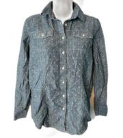 Women's Brooks Brothers Button Down Denim Shirt 6