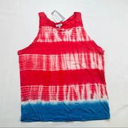 Splendid Karpaz Tie Dye Striped Tank Top Small