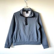 Nike NWT  Women's XS Logo Half-Zip Sweater Therma-Fit Pullover Gray, X-Small