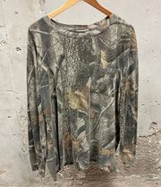 Winchester Vintage Long Sleeve Camo Camouflage Pocket Tee Southern Hunting XXL