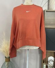 Nike nwt //  oversized crop crew sweatshirt DJ7665-827