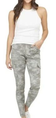 NWT SPANX Stretch Twill Ankle Cargo Pant Stone Wash Camo