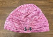 Under Armor Beanie Hat Womens Purple Logo Outdoors Hiking Skiing