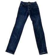 Rock & Republic Jeans Women 4 Dark Wash Blue Denim Berliin Low Rise Cotton Blend