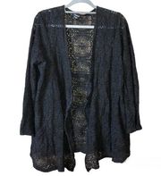 Torrid  Sheer Lace Cardigan Kimono Black Size 1