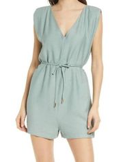 BISHOP + YOUNG Romper Size Medium Seafoam Green Young Free Spirit Harlowe