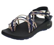 Chaco Zx3 Blue/White Strappy Outdoor Hiking Sport Sandals